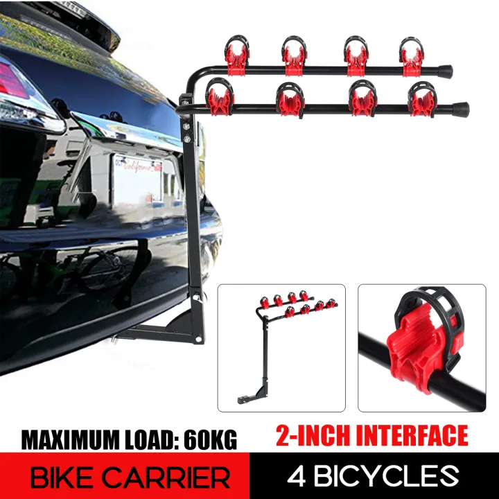 【72X33X65.5cm】(60kg) Universal 4Bicycle Bike Car Cycle Carrier Rack