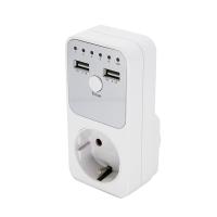 1ชิ้นรีเลย์แรงดันไฟฟ้า Digital Timer Socket Switch 6 Hour 220V 230V Appliance Time Controler EU Plug