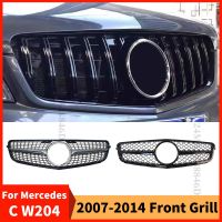 Perfect Match Front Bumper Grille Hood Grill For Mercedes Benz C W204 C43 2007-2014 C180 C200 C250 C300 AMG GT Diamond Tuning