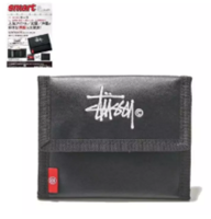 Stussy small purse classic black กระเป๋า​เงิน​กระเป๋าสตางค์ชายหญิงใส่เหรียญใส่บัตร