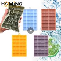 24 Grid Big Ice Food Mold Giant Large Food Grade Silicone Ice Cube Square Tray Mold Whiskey Cocktail Kitchen DIY Ice Cube Mold