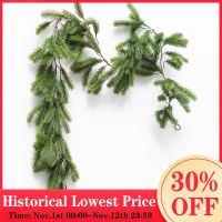 คริสต์มาสประดิษฐ์ Garland Ivy Vine Seasonal Pine Needles Cypress Garland Greenery Plant สำหรับ Xmas Home ฮาโลวีนฤดูหนาว Decor