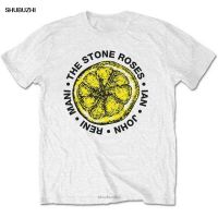 The Stone Lemon Name Official เสื้อยืดสำหรับผู้ชายสีขาวแบรนด์เสื้อยืดผู้ชายเสื้อขนาดใหญ่เสื้อยืดผู้ชายผ้าคอตตอนฤดูร้อน