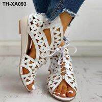 ?☁◇ Womens New European and Front Mouth Hollow Low Slope Heel Back Ladies Size Fashion Sandals