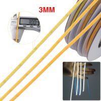 DC 12V 24V COB Strip 384leds/m Narrow Width 3MM High Density RA90 Flexible Ribbon Rope FCOB LED Light