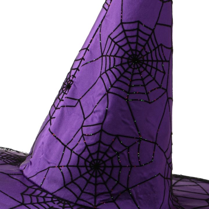 peaked-cap-veil-spiderweb-witch-hat-costume-accessory