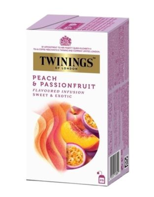 Twinings Peach & Passion Fruit tea ชาทไวนิงส์ พีช เเอนด์ แพชชั่น ฟรุ้ต