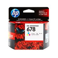 ตลับหมึกอิงค์เจ็ท INK CARTRIDGE HP 678 TRI-COLOUR #HPI-CZ108AA สามสี