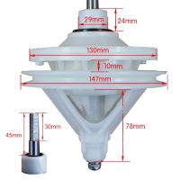 สแควร์ความสูงเพลา30/40/45/50MmNewกึ่งอัตโนมัติDouble-กระบอกเครื่องซักผ้าลดเกียร์เกียร์เพลา