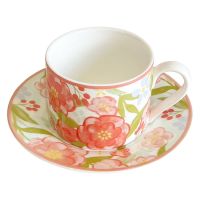 Genuine Original High-end Camellia blossoms! New creative flower coffee cup and saucer set girls light luxury cup design niche water cup