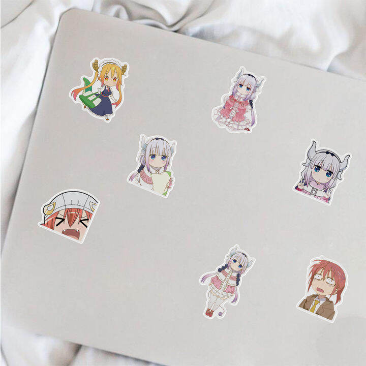 cute-anime-miss-kobayashis-dragon-maid-cartoon-stickers-laptop-skateboard-guitar-phone-fridge-waterproof-car-sticker-kid-toy