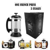 Holiday Discounts RECAFIMIL French Press Coffee Maker Large Glass Thermos Tea &amp; Milk Maker Coffee Brewer 1000ML Coffee Pot  Drinkware