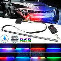 22 Inch 48 LED RGB Knight Rider Scanner Flash Car Strobe 7 Color Light Kit Strip Paoma Breathing Light