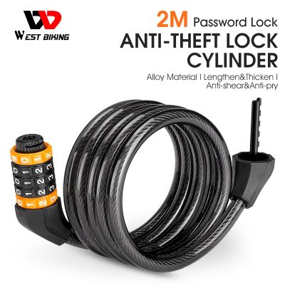 【CW】 NEW Lock Anti-theft Mountain Password Cable Riding Accessories Electric