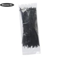 [Moscow Six] ♬ 100Pcs Assorted Self-LockingสายไนลอนTiesพลาสติกสายห่อZip Ties