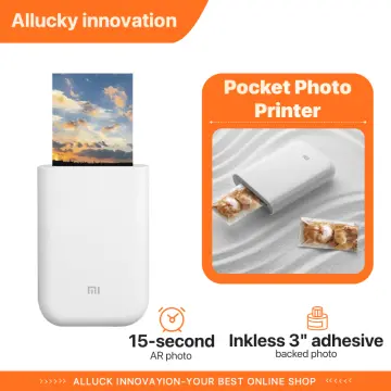 Xiaomi Mi Portable Photo Printer Bluetooth 5.0 Thermal Label Printer  Multifunction Mijia AR Pocket Printer for Smartphone