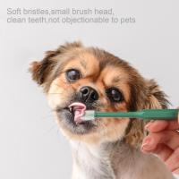 Practical Pet Toothbrush Soft Manual Hanging Holes 360 Degree Oral Cleaning Pet Toothbrush Brushes  Combs