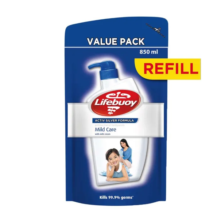 Lifebuoy Body Wash MILD CARE REFILL 850ml Lazada