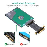 Ev Riser U 2 อินเตอร์เฟซ เป็น PCI-E 3 0 x4 SFF-8639 สําหรับ NVMe Solid State Transfer Extension Data Gen3 0 Cable 4 PCIe 4x NVMTH