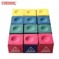 【YD】 Cuesoul 3pcs/set Snooker Billiard Chalk Pool Cue Dry No-slip Pink