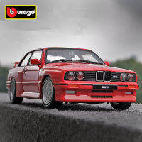 Bburago 1:24 1988 BMW 3 Series M3 E30ล้อแม็กรถสปอร์ตรุ่น D Iecast โลหะรถคลาสสิกรุ่นจำลองการเก็บเด็กของเล่นของขวัญ