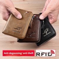 【CW】 Leather Credit Card Holder   Men  39;s Anti-theft Wallet - Aliexpress