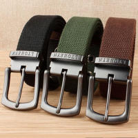 Military Tactical Belt Men High Quality Canvas Belts for Jeans Male Casual Metal Pin Detachable Buckle Straps Belt Ceintures