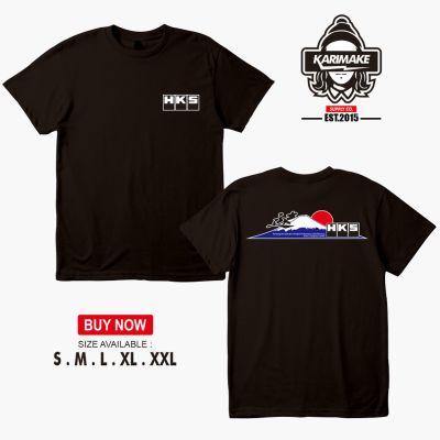 เสื้อยืด พิมพ์ลาย Karimake Racing HKS FUJIYAMA MOUNN JDM สําหรับผู้ชาย