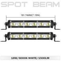 7 Inch 6D Lens Led Light Bar Offroad Led Bar for Tractor Truck Boat 4WD 4x4 ATV UTV UAZ 12V 24V Flood Spotlight Led Work Light