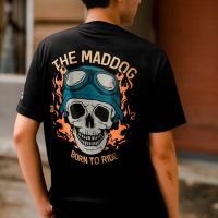 เสื้อเลือกตั้ง Maddogstreet ® เสี้อยืด ลาย รุ่น กระโหลก แขนสั้น เสื้อยืดผู้ชายS-5XL