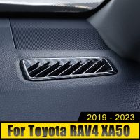 สำหรับโตโยต้า XA50 RAV4 2019-2021 2022 2023 ABS คอนโซลกลางรถร้านช่องระบายอากาศอุปกรณ์ตกแต่งฝาครอบช่องแอร์