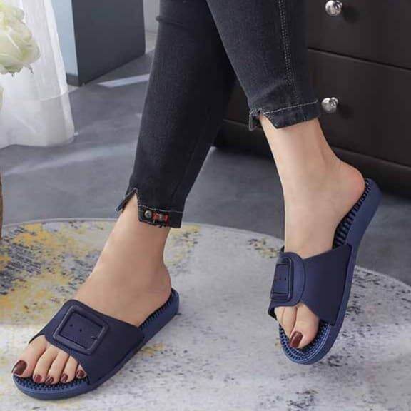 SS ADJUSTABLE ONE STRAP ACCUPUNTURE FOOT THERAPY SLIPPER FOR WOMEN