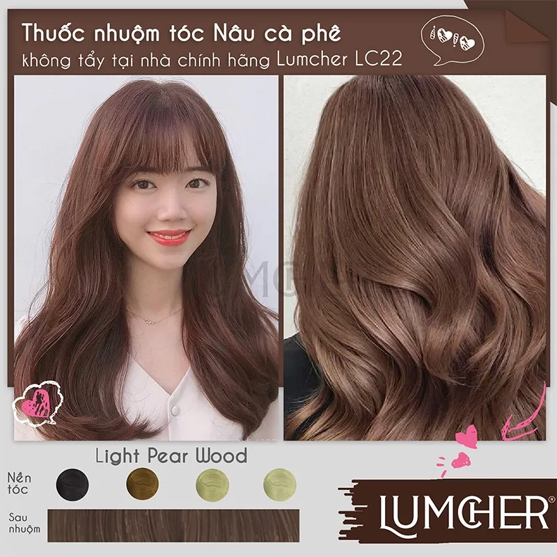 Thuốc Nhuộm Tóc Màu NÂU COFFEE | NÂU CAFE - Lên Từ Nền Đen - Thanh Hương  Hair