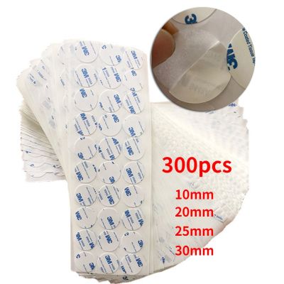 300pcs Round Double Sided Tape Adhesive Tape Strong Ultra Thin High Adhesive Cotton for DIY Scrapbooking Craft Production 25mm Adhesives Tape