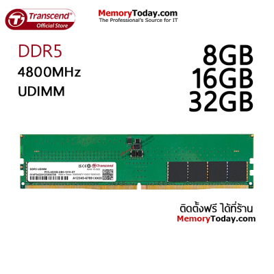 Transcend DDR5 4800 U-DIMM Capacity: 8GB 16GB 32GB (RAM Desktop)