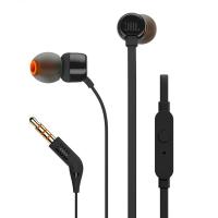 【Undine earphone】ชุดหูฟังสเตอริโอหูฟังแบบมีสาย3.5มม. T110 JBL ชุดหูฟังหูฟังพร้อมไมค์ลึกหูฟังสำหรับเล่นกีฬาพร้อมไมโครโฟนควบคุมในบรรทัด