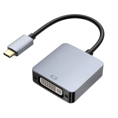 USB ชนิด C ไปยังดีวีไอสายเคเบิลอะแดปเตอร์ธันเดอร์โบลต์ USB 3.1 USB ตัวแปลงสายลิงค์เดี่ยวไปยังดีวีไอ-D อะแดปเตอร์สำหรับ Macbook โปร XPS 15 13