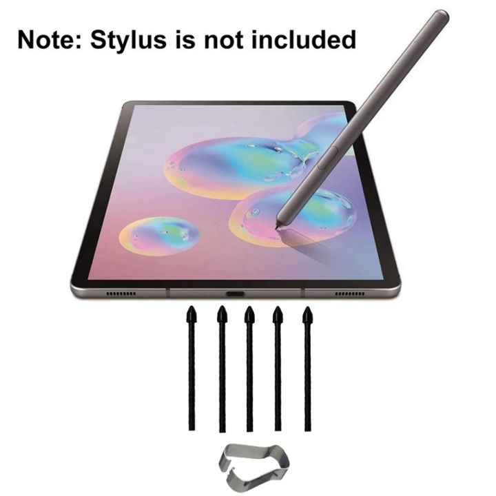 touch-stylus-s-pen-tips-nibs-pen-clip-for-samsung-tab-s7-s7-s6-lite-note10-note20-universal-stylus-tip