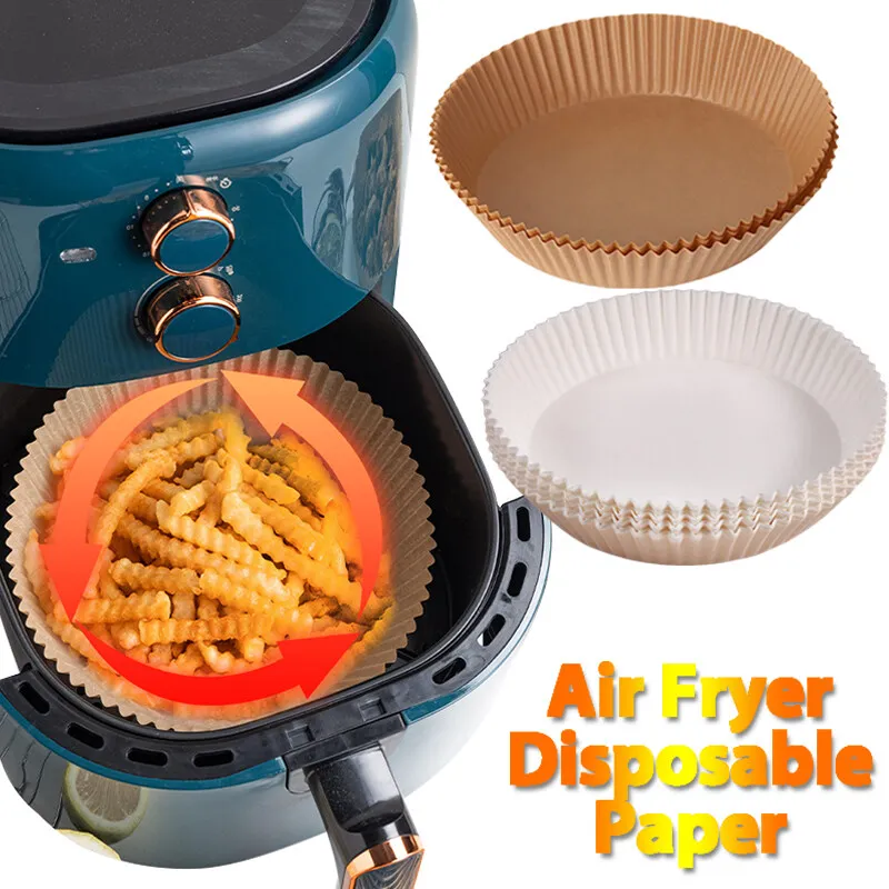 50pcs Air Fryer Paper Food Disposable Paper Liner Airfryer Kitchen