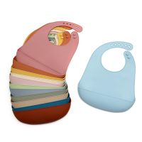 【DT】hot！ Baby Bibs Printed Kids Bib Boy Adjustable Soft Silicone Feeding