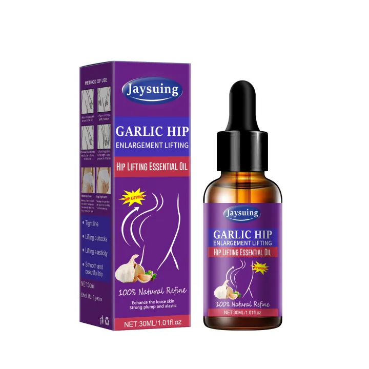 Jaysuing Hip Lifting Essential Oil Garlic Hip Lift Up Buttock