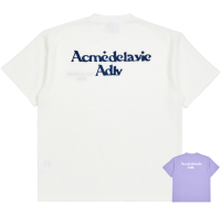 [Acme De La Vie] เสื้อยืดแขนสั้นลายวาฟเฟิลมีโลโก้ของแท้100% ปัดเศษ