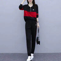 AdidaseˉWomen S Sportswear Zipper Collar Casual Suit Comfortable Two-Piece Set