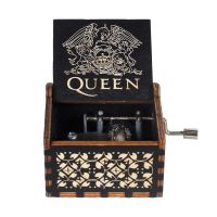 Hot Wooden Hand Crank Queen Music Box Bohemian Rhapsody Theme Love Dad Love Mom You Are Our Sunshine Birthday Christmas Gift