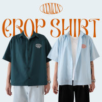 JAMANBKK / JAMAN CROP SHIRT / เสื้อเชิ้ตทรง OVERSIZE  ตัวสั้นพอดีตัว