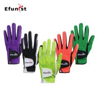 Pack 1 Pcs Efunist Golf Glove Men Worn On Left Hand Green Black 3D Performance Mesh Non-Slip Micro Fiber Drop Ship