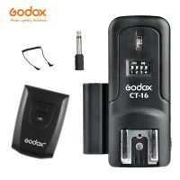 Godox เครื่องส่งสัญญาณวิทยุไร้สายแฟลชทริกเกอร์16ช่อง CT-16 + ชุดตัวรับสัญญาณสำหรับ Canon Nikon Pentax Studio Flash