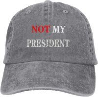 Not My President Sports Denim Cap Adjustable Unisex Plain Baseball Cowboy Snapback Hat