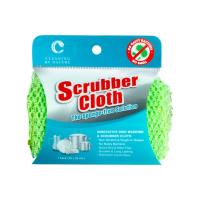 CLEANING BY NATURE ผ้าล้างจาน CLEANING BY NATURE SCRUBBER CLOTH 25x25 ซม. สีเขียว DISHWASHING CLOTH CLEANING BY NATURE SCRUBBER CLOTH 25X25CM GREEN ผ้าเช็ดอเนกประสงค์ อุปกรณ์ทำความสะอาด ของใช้ภายในบ้าน