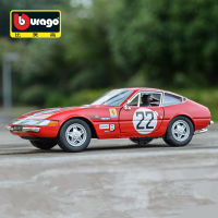 Bburago 1:24 Ferrari 365 GTB4 Comizione 1a Serie Alloy Track กีฬารถรุ่น Diecasts โลหะรถแข่งรุ่นของเล่นเด็ก Gifts888